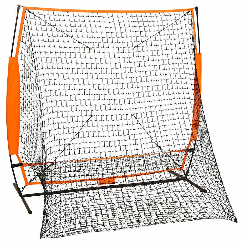 Baseball Schlagnetz mit Schlagzone 174x76x158,5 cm, Trainingsnetz für Pitching und Hitting, Robustes Sportnetz für Hinterhof und Sportplatz