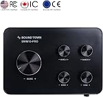 Système de mixeur de karaoké sans fil Sound Town avec HD ARC, optique, AUX, Bluetooth - Prend en charge Smart TV, Media Box, Sound Bar (SWM15-PRO)