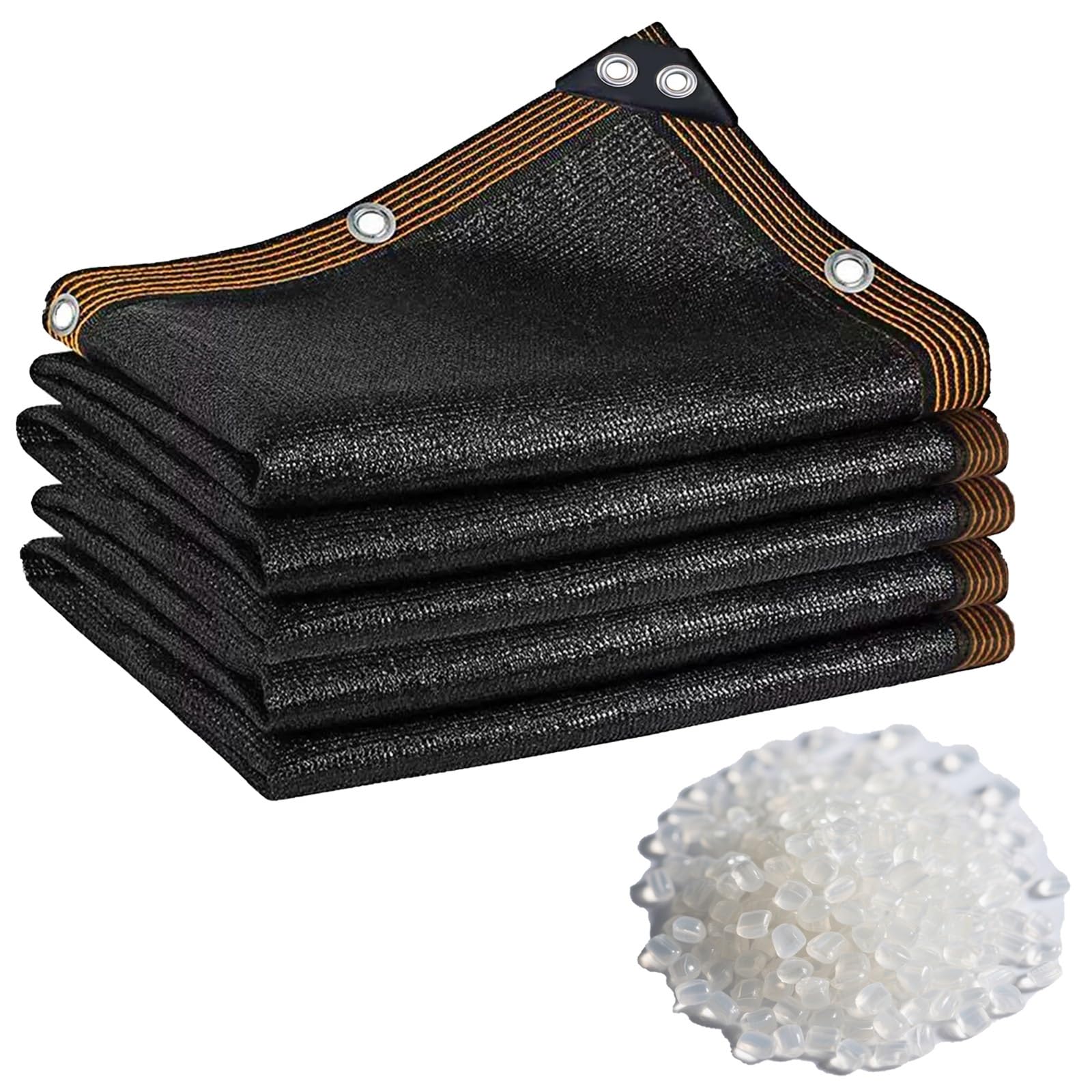 Filet d'ombrage avec œillets en tissu HDPE résistant 4.5x15 mètres