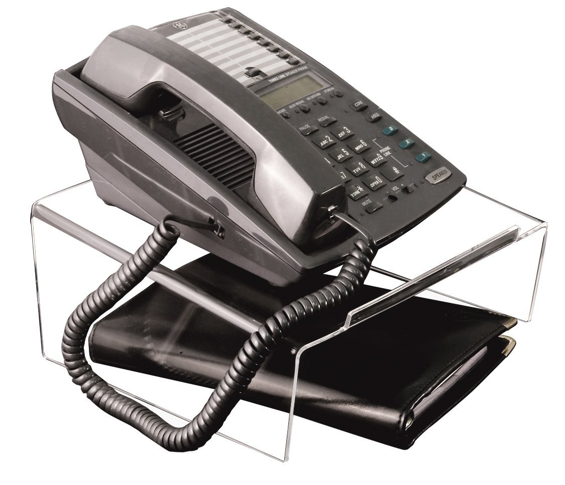 INDIAN DECOR 222399 Acrylic Angled Telephone Stand, 10.2-Inch Wide x 9.5-Inch Deep x 4.7-Inch High, Clear-image-44