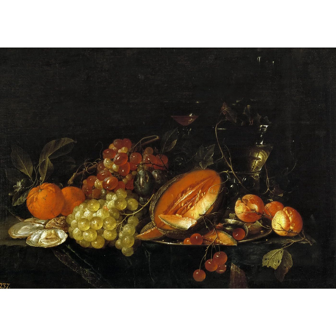 Impression giclée roulée Nature morte 1670 Madrid Prado 76x101 cm - 2