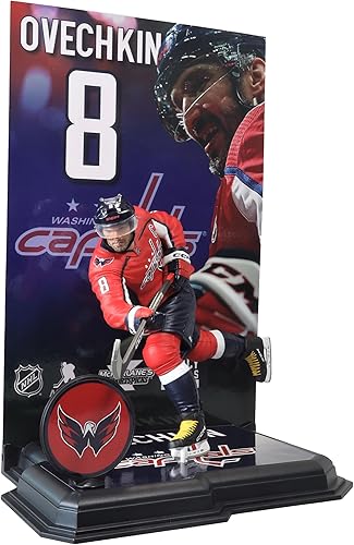 Miniatura 5 de McFarlane Toys - Alex Ovechkin (Washington Capitals) Figura posada de la NHL de 7 pulgadas, Picks deportivos de McFarlane