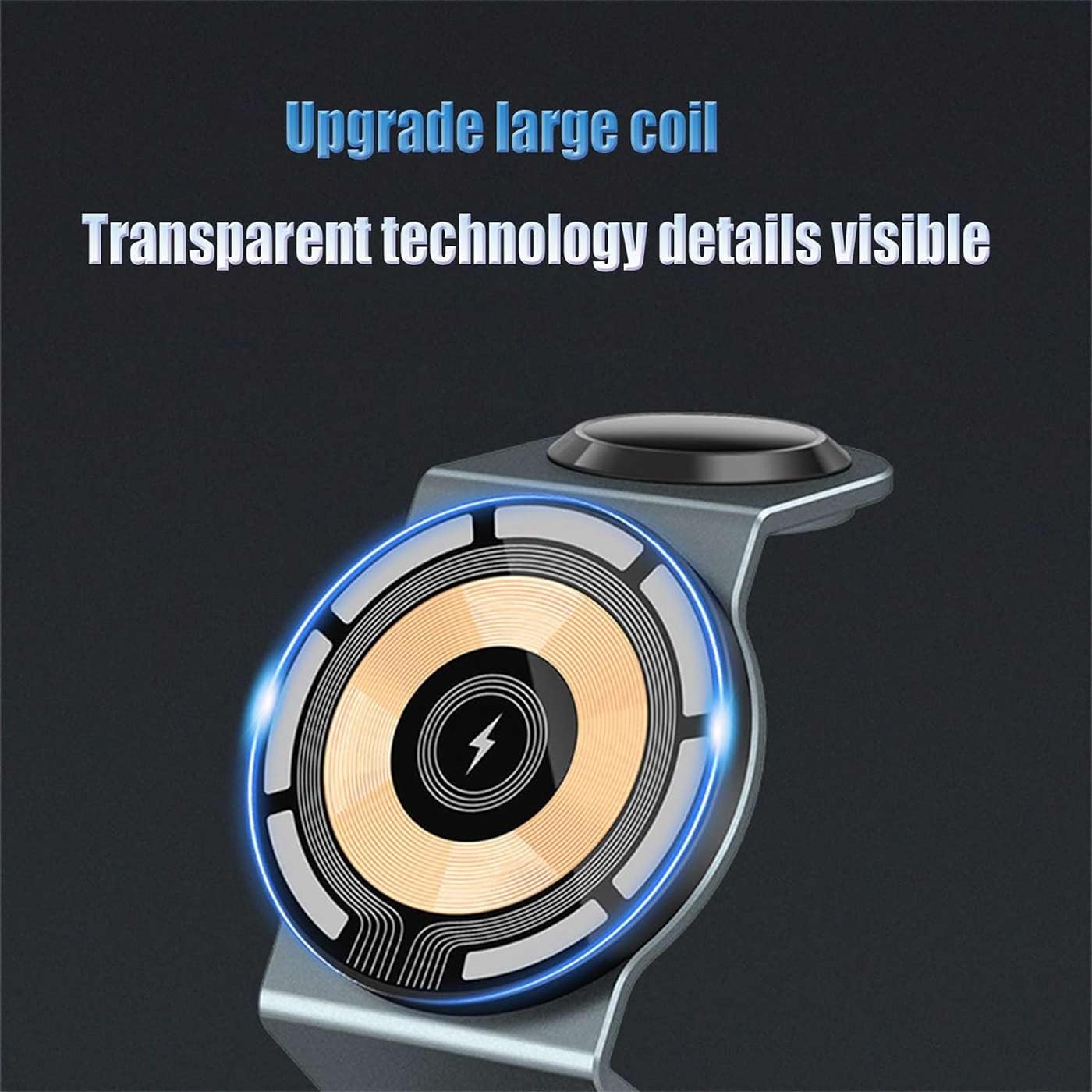 Triomag Charger - 3 in 1 Wireless Charging Station,All in 1 Charger,Clean Desk Wireless Charger,Travel Wireless Charger,Foldable Magnetic Wireless Charger for Mobile Phones,Watches,Headphones (White)