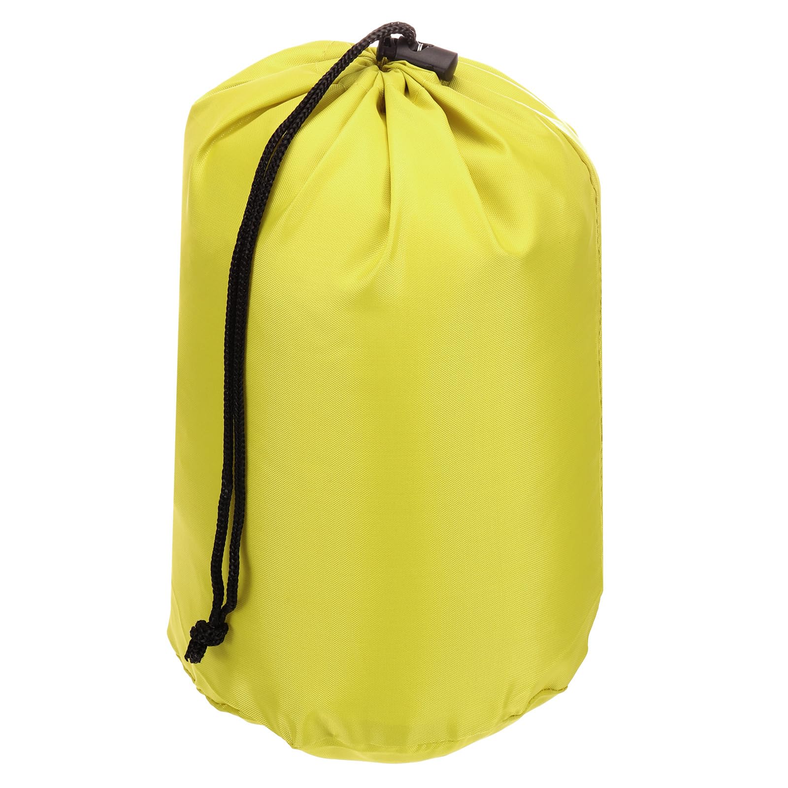 PATIKIL Saquito Almacenamiento, 5 x 10 Pulgadas Bolsa Almacenamiento Impermeable para Exteriores, Bolsa Portátil con Cordón y Solapa Antipolvo, Ligera para Saco Dormir, Camping, Amarillo