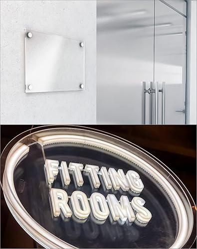 Miniatura 9 de QWORK Lámina acrílica transparente, paquete de 2 unidades de 24 x 48 pulgadas, 3/16 pulgadas de grosor, platos, cortadas con sierra, láser o