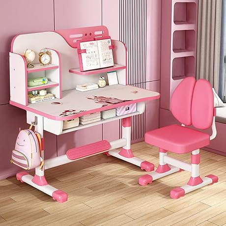 Adjustable Child Desk and Chair Set for 8 Year Olds: Perfect for Learning and Growth
