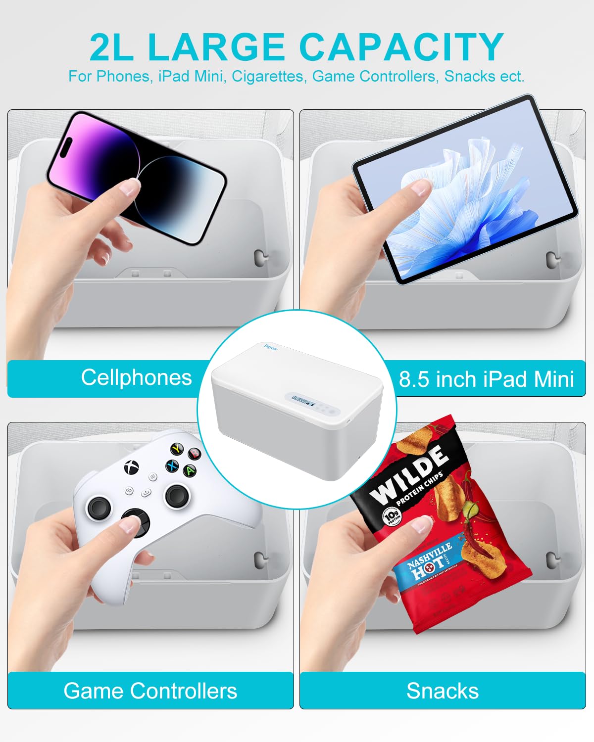 Upgrade Safe Timed Lock Box, Dayear Phone Lock Box with Timer - Image 4