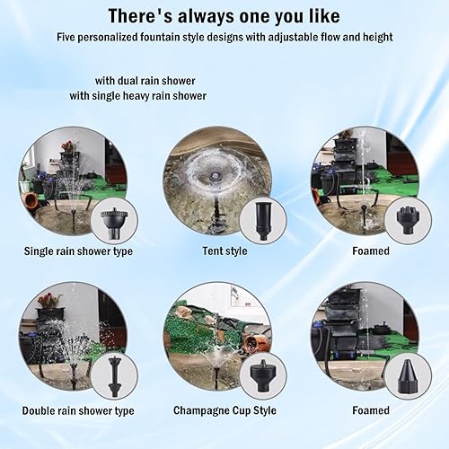 Miniatura 4 de Bomba de agua de 100 PGH, (400 LH, 7 W), bomba sumergible, mini bomba de repuesto silenciosa para fuente de bebida de mascotas pequeñas, tazón