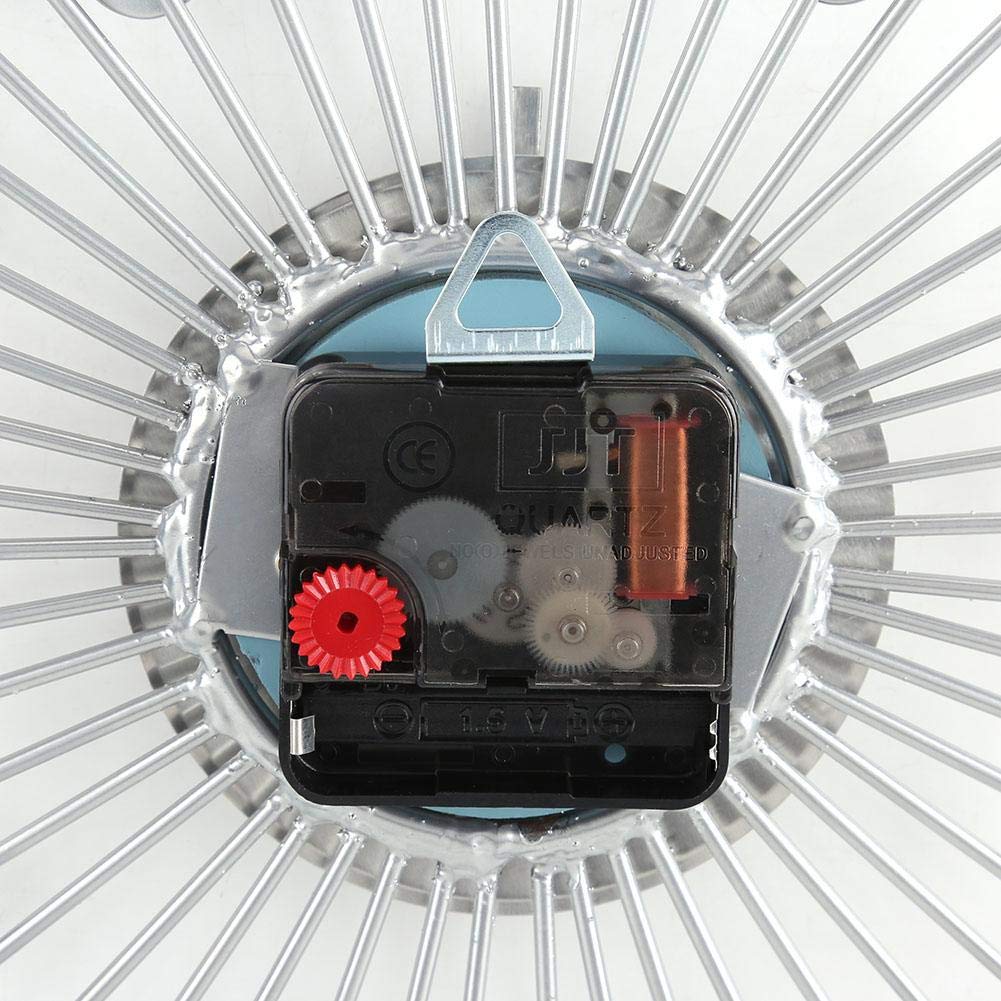 Reloj de pared de metal con forma de estrella de diamante, reloj de estrella de cristal, decoración del hogar, tachonado de diamantes, decoración de dormitorio, salón
