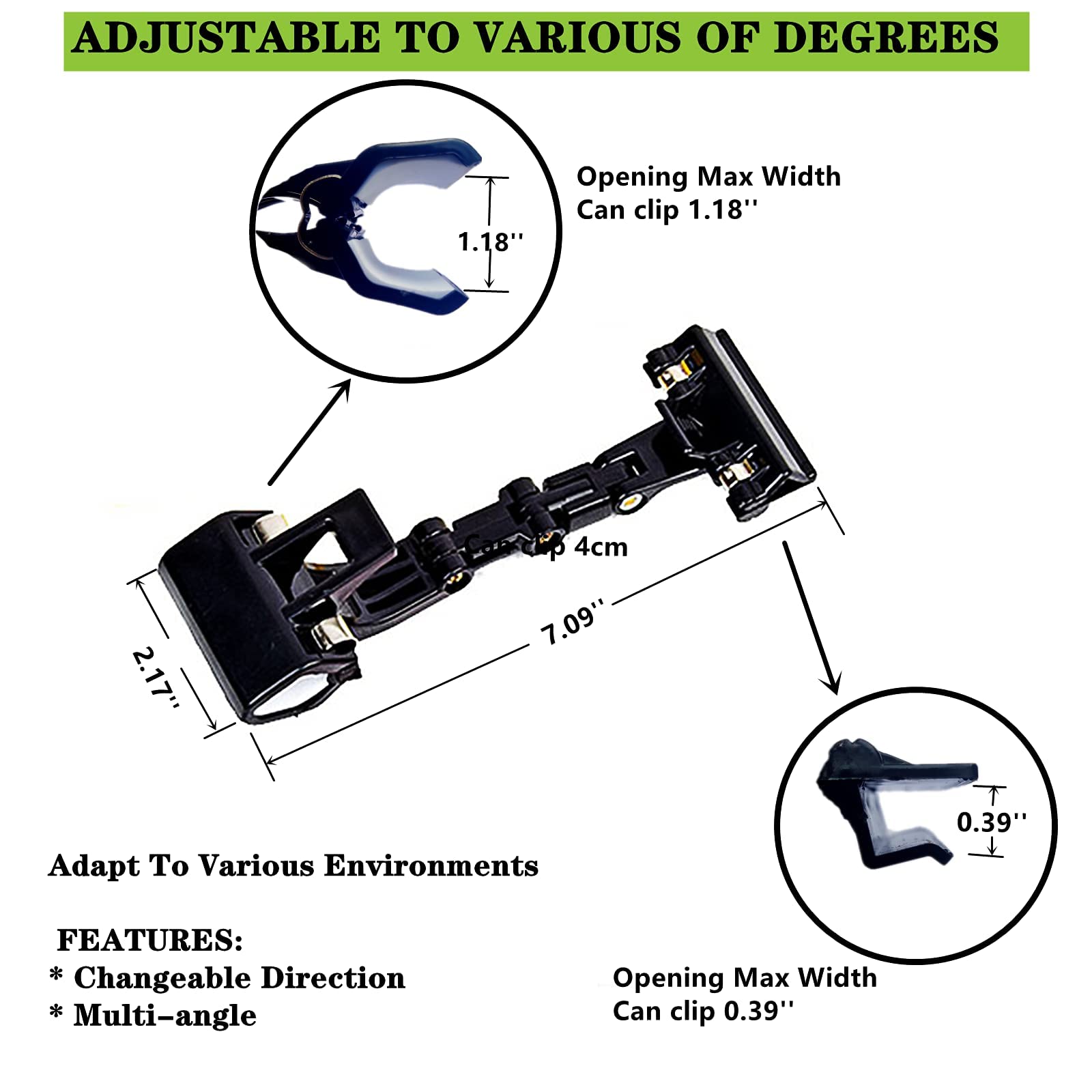 6x Dokumentenhalter Für Monitor - Verstellbare Clip Halterungen Zum Tippen