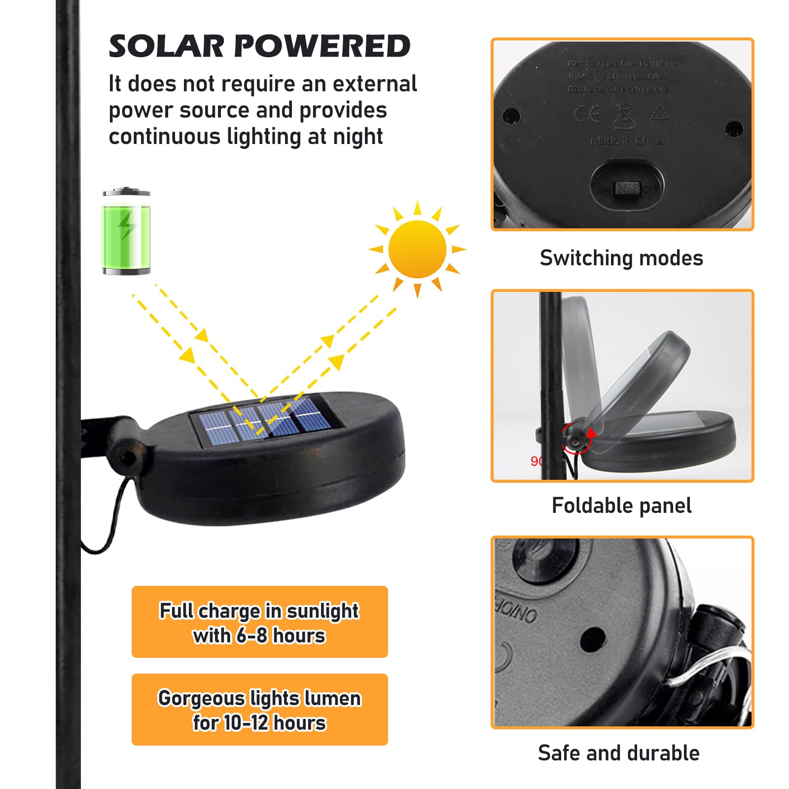 BYZESTY Pluviometre Exterieur Jardin avec LED,H 102CM Pluviomètre pour Jardin,Pluviomètre De Jardin en Verre,Pluviomètres en Verre pour Pelouse,Patio,IP55,Energie Solaire,Jardin,Cour,Terrasse