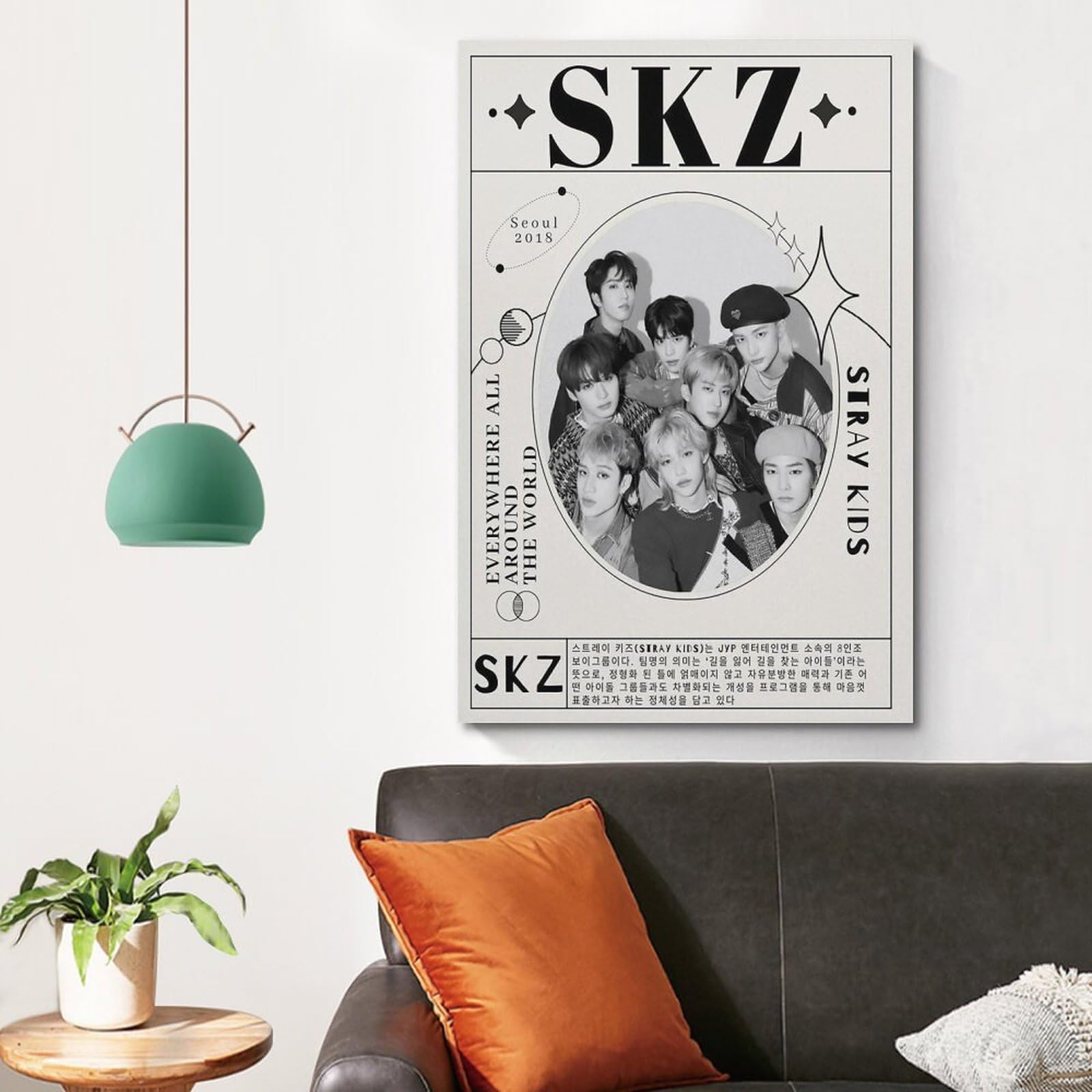 Poster Stray Kids - Peinture Décorative - Cadeau Résistant à