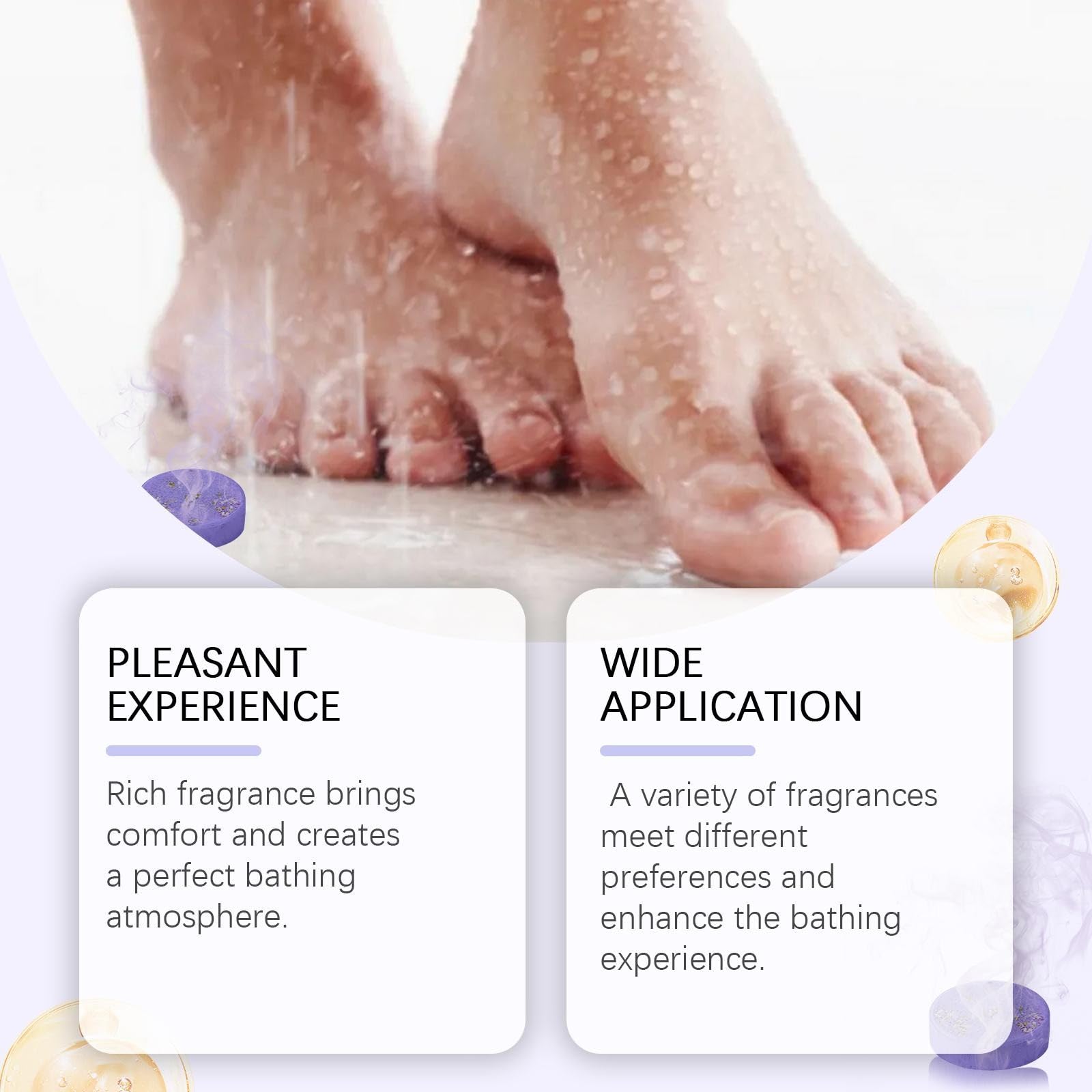 BLRIET - Paquete de 8 vaporizadores de ducha, aromaterapia, regalos para mujeres, hombres, madres, adolescentes, lavanda, aceite natural, hogar, spa, cuidado personal, relajación, ducha de estrés,