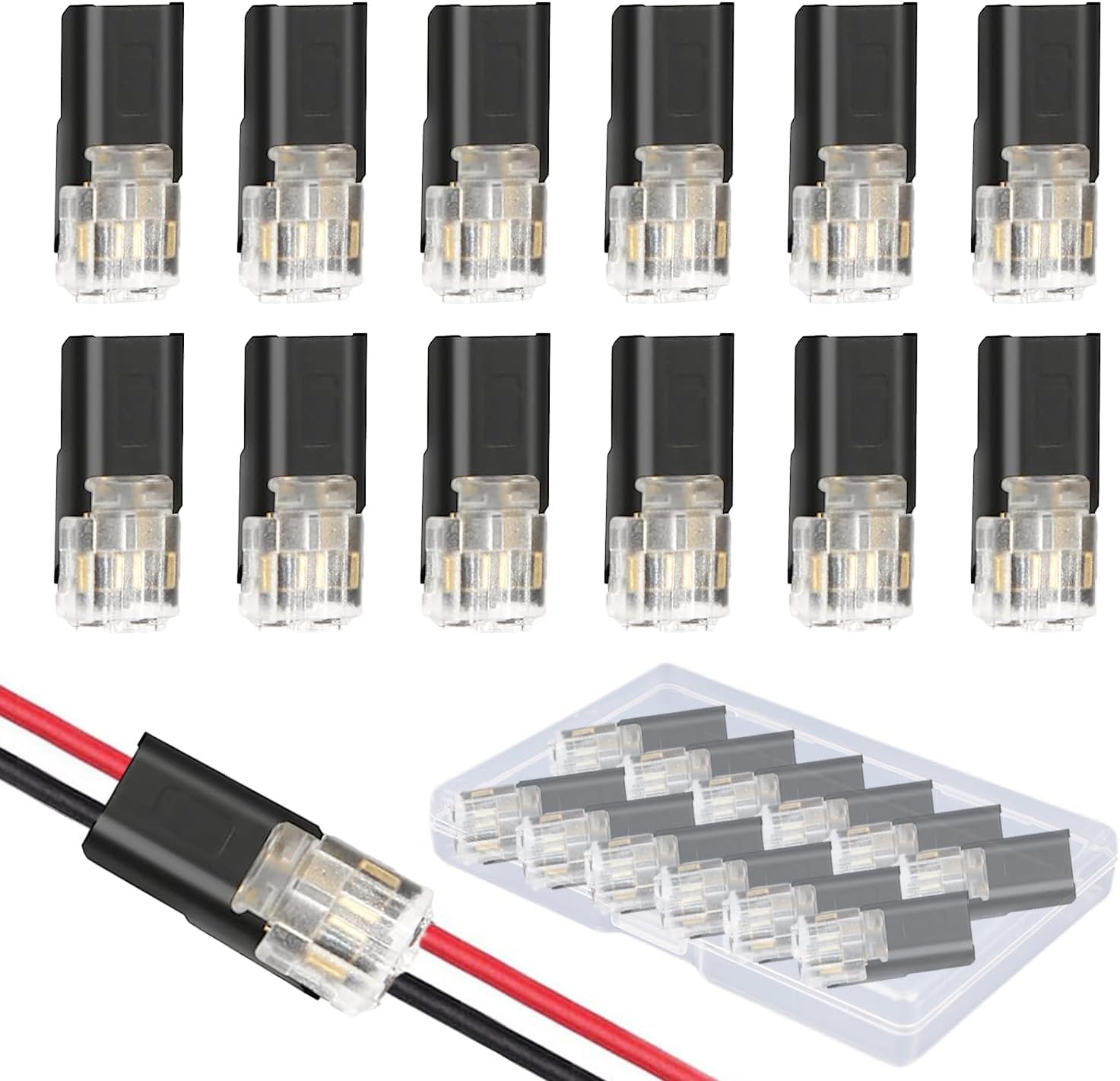 5 Set Stecker Steckverbindung Steckverbinder 2-polig Wasserdicht Auto KFZ Boot E - Foto 1