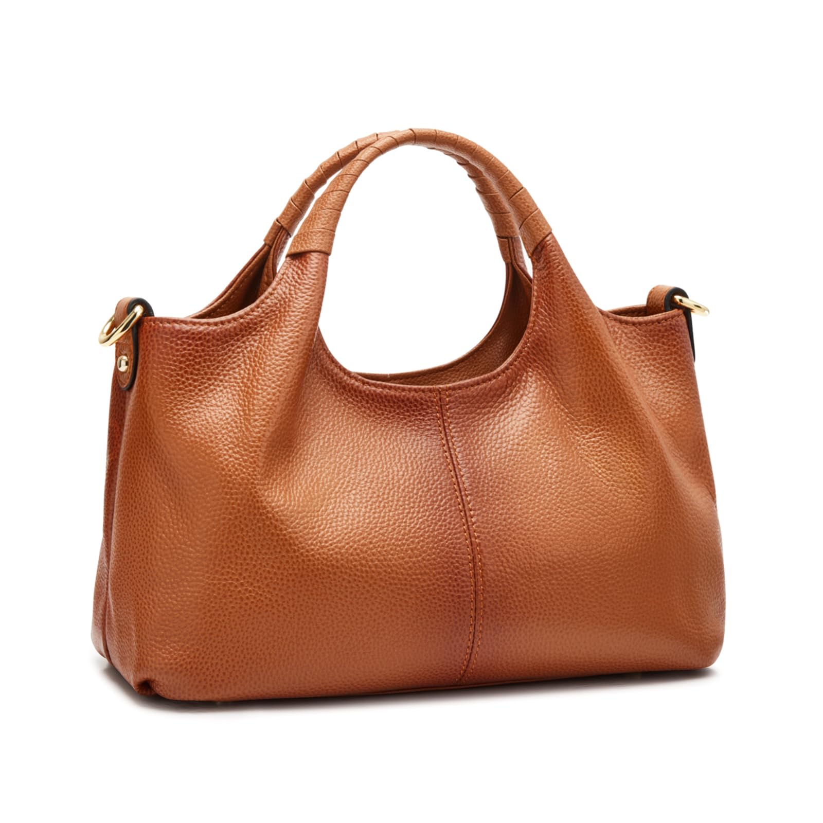 Kattee Leather Purses and Handbags for Women, Small Crossbody Bags Trendy, Soft Shoulder Satchel Bags, Sorrel