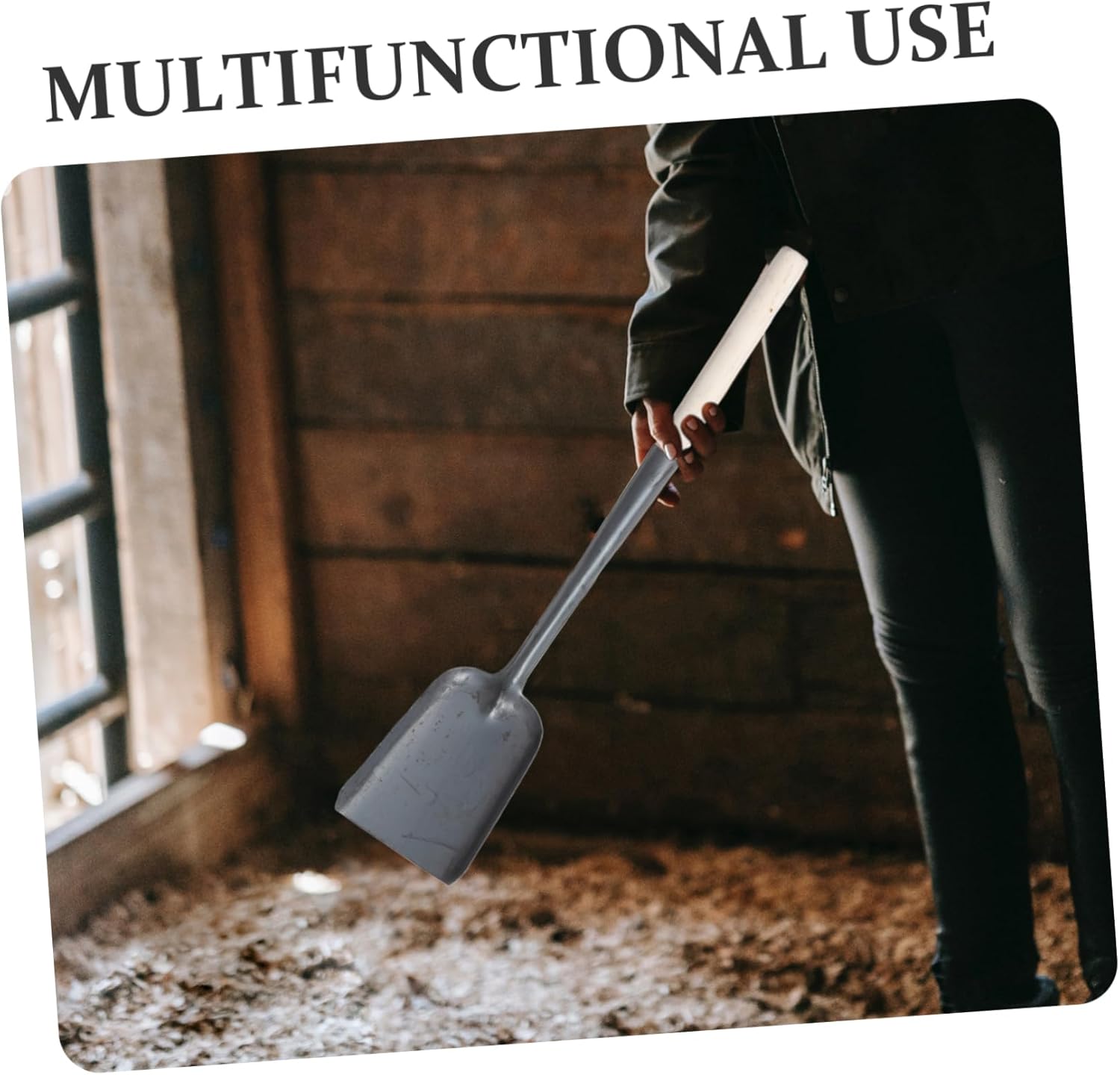Zerodeko 2pcs Fire Pit Oven Cleaning Tools Soot Shovel Dustpan Long Wooden Handle for Ash Removal Indoor Outdoor