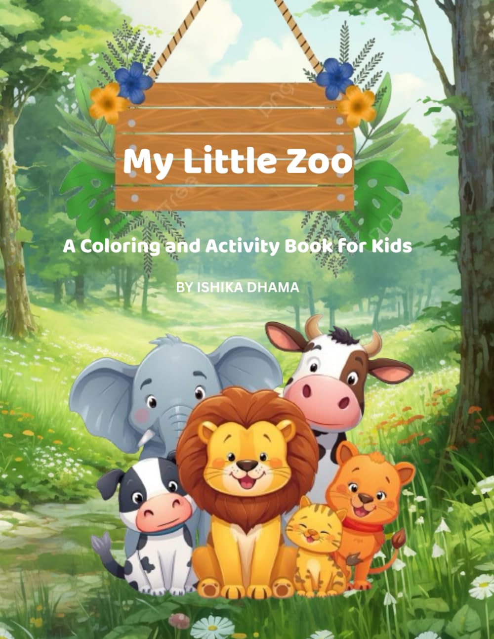 My Little Zoo: A Coloring and Activity Book for kids