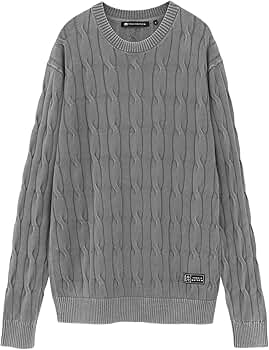 トラヴィスマシュー クルーネックニット XL ストーンウォッシュ加工 洗濯機OK トラヴィスマシュー クルーネックニット XL ストーンウォッシュ加工