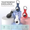 Funda con llavero para AirTag compatible 4 unidades, para AirTag 1.ª y 2.ª generación, cubierta con anillo para etiqueta GPS, rastreador, localizador, para niños, bolsos, equipaje 2