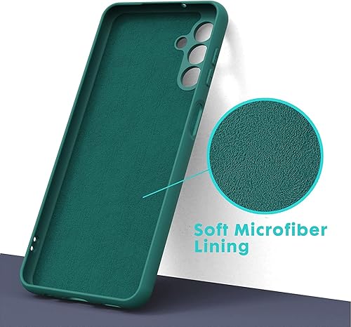 Miniatura 8 de YRAKOZIN Funda para Samsung Galaxy A14 5G no para 4G funda de silicona líquida con forro de microfibra diseño a prueba de golpes funda de goma de