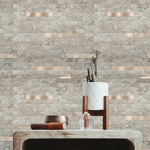 Miniatura 3 de Art3d Azulejos para salpicaduras para despegar y pegar, 10 hojas de PVC para collage de azulejos de pared para salpicaduras de espalda de cocina,