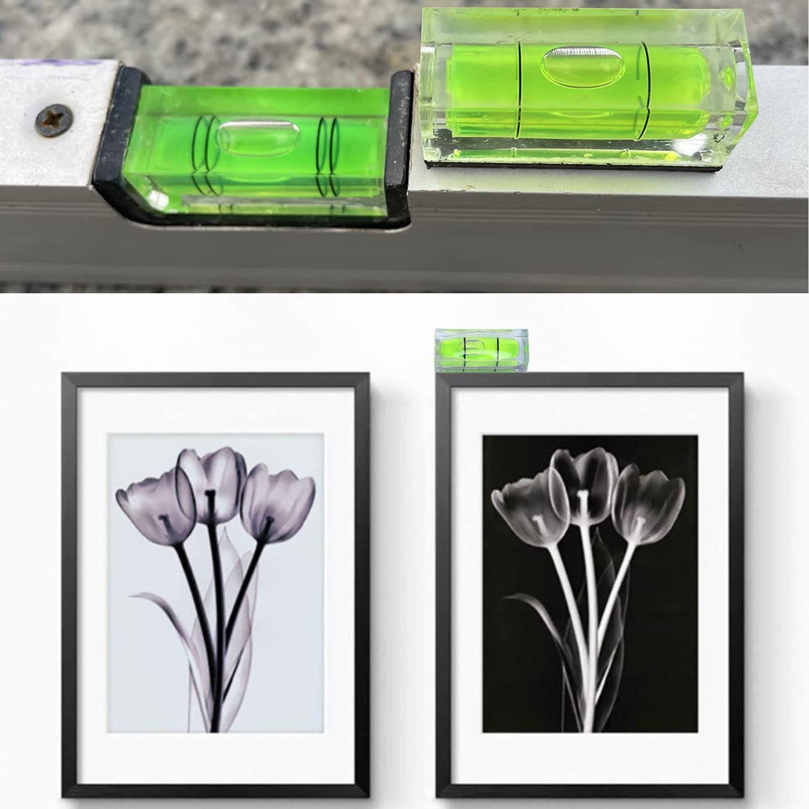 Livelle A Bolla 10 Pezzi - Mini Livelle Quadrate Per Fotocamere, Treppiedi, Campeggio - Foto 8