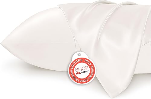 Vista 21 de Bedsure - Juego de fundas de almohada de satén tamaño king, 2 unidades - Fundas de almohada gris plateado para cabello y piel con cierre de sobre