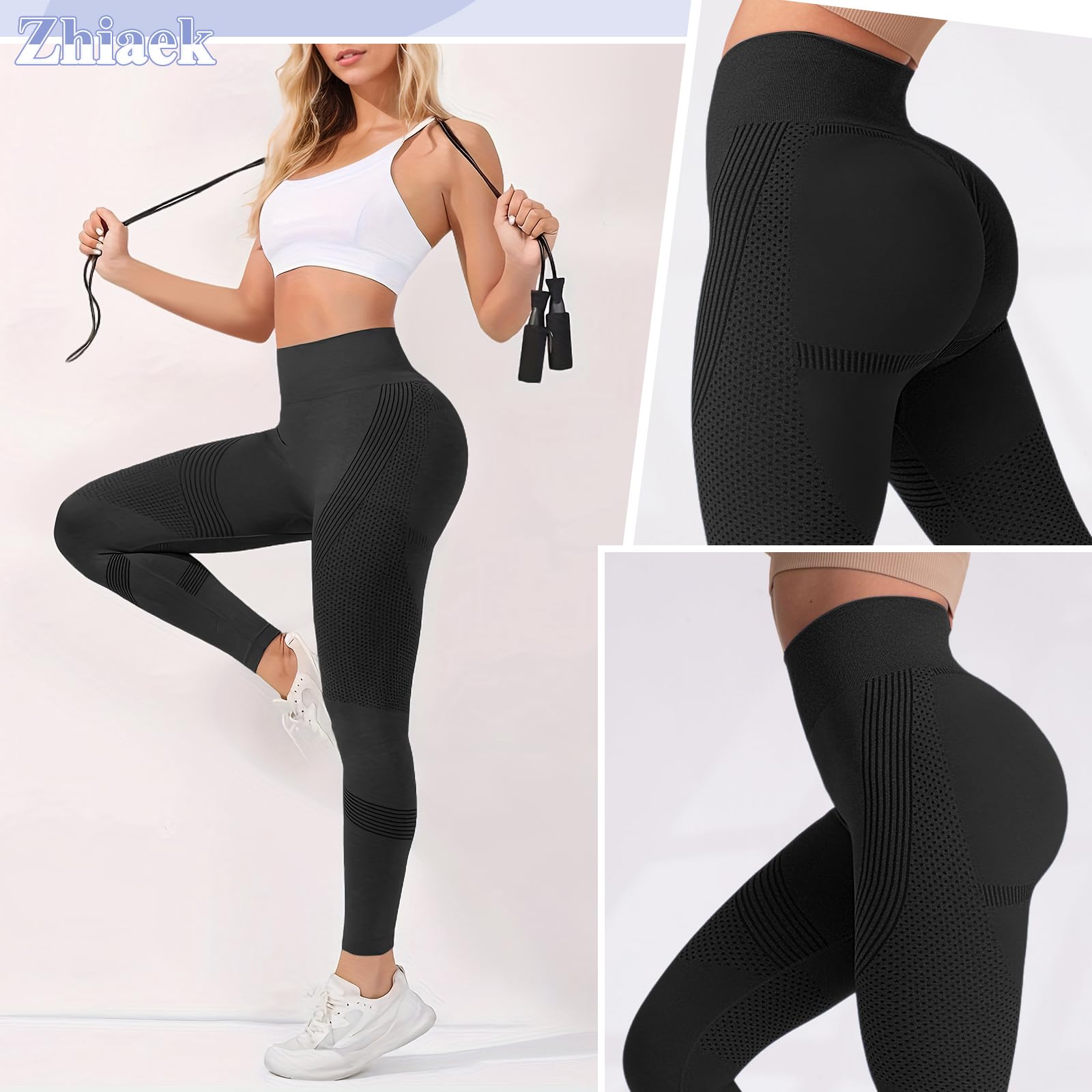 Damskie legginsy sportowe push-up wysoka talia antycellulitowe spodnie na siłownię kontrola brzucha antycellulitowe legginsy sportowe na siłownię joga bieganie fitness pilates