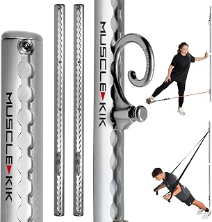 Aluminum Wall-Mounted Anchor Fitness System - Adjustable, Multi-Functional, Space Saving Home Gym Solution for Strength Training, Workout Goals | 100+ Exercises, Easy Installation, 300lbs Capacity