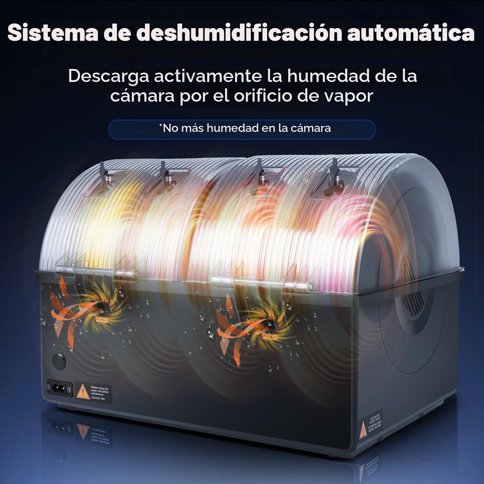 Sovol SH03 Secador Filamento 3D 4 Rollos, 85 ℃ máx. Filament Dryer para impresora 3D, ventiladores de circulación mejorados/eliminación de humedad automática/modo de secado automático para PLA PETG