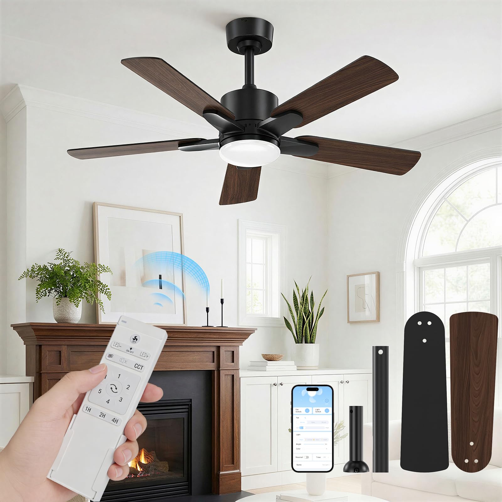 Photo 1 of Homzuri 52-Inch Ceiling Fan with Light