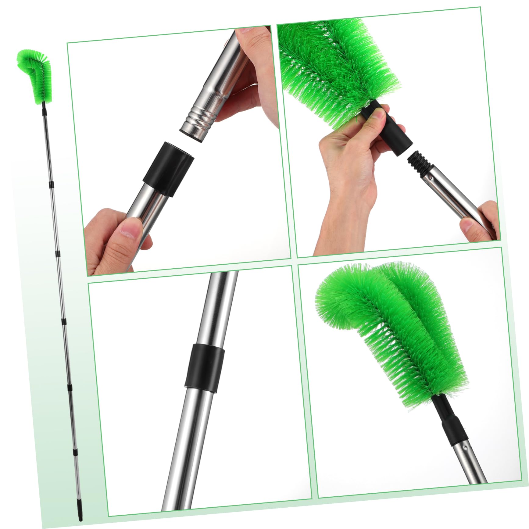 POPETPOP 1juego Limpiador De Canalones Ajustable Cepillo Flexible y Telescópico Para y Áreas De Difícil Herramienta De Limpieza De Canalones y Cepillos y