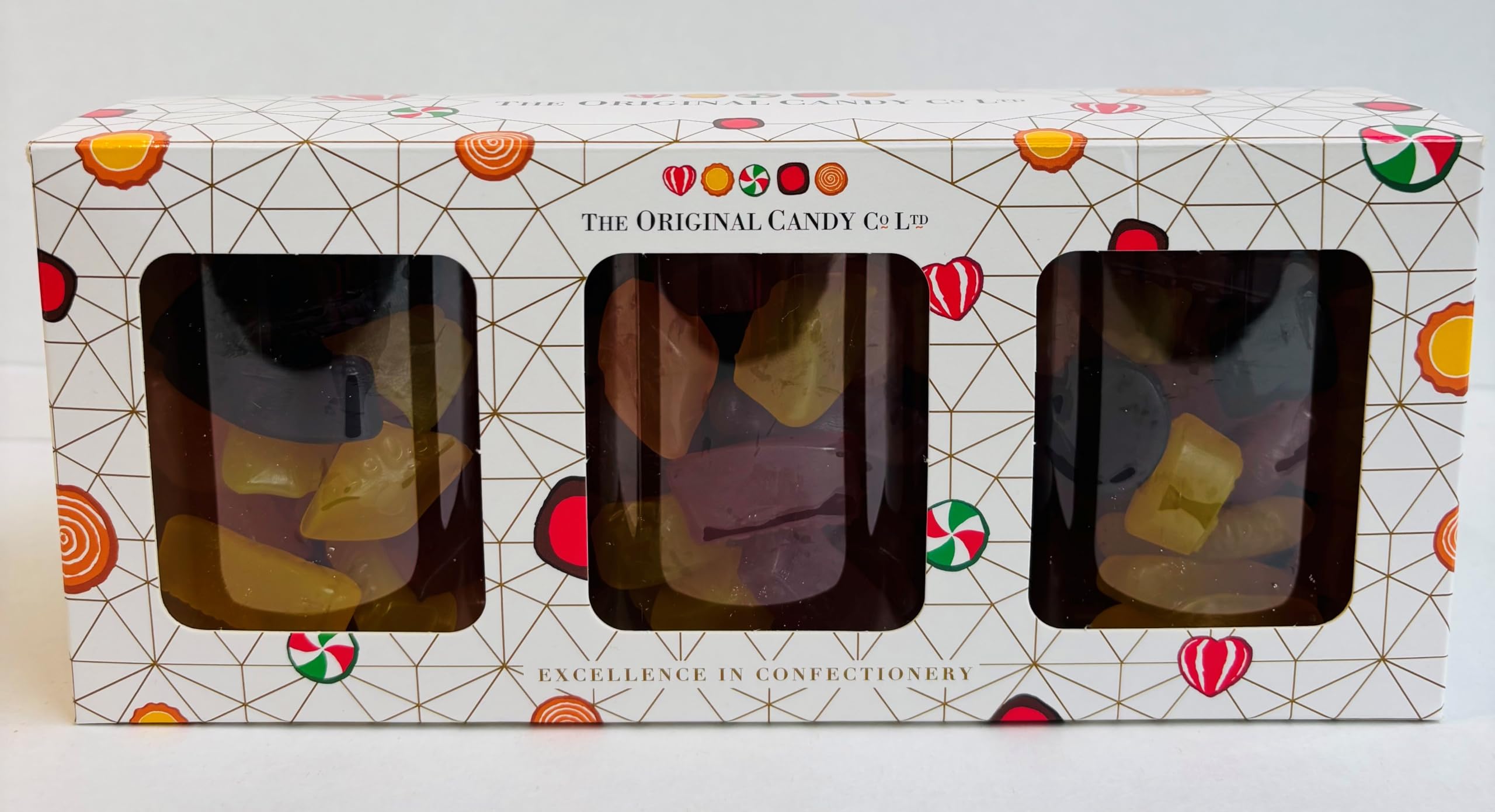 Natural Candy Shop Gift Box – 3 x 220g Jars of Fruity Vegan Wine Gums
