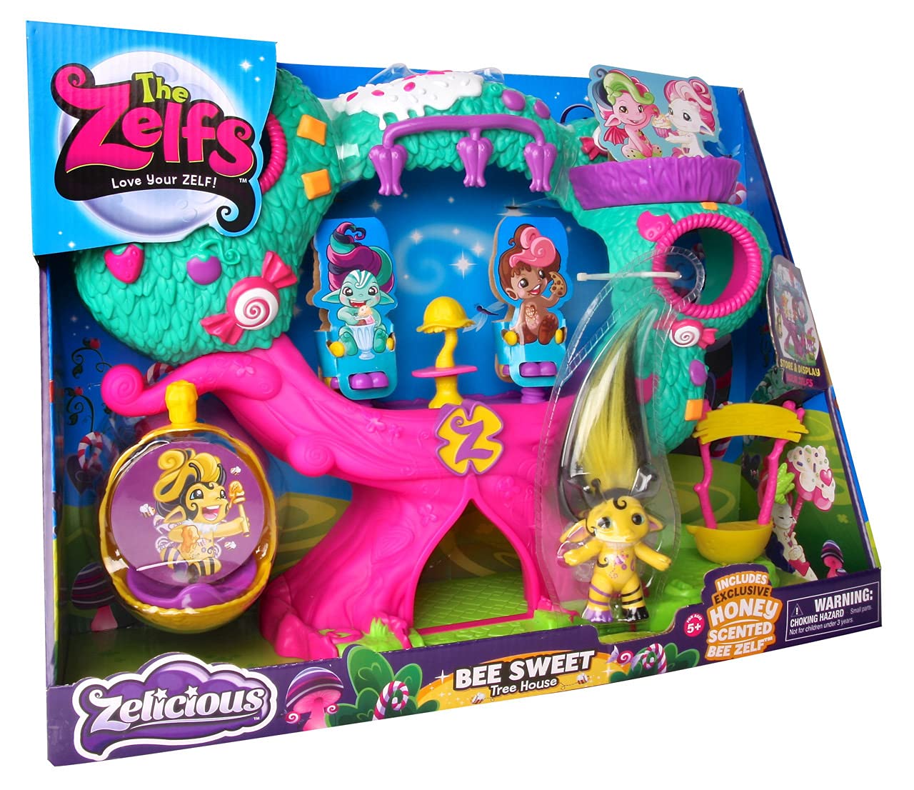 ZELFS The Zelfs Bee Sweet Treehouse : Amazon.sg: Toys