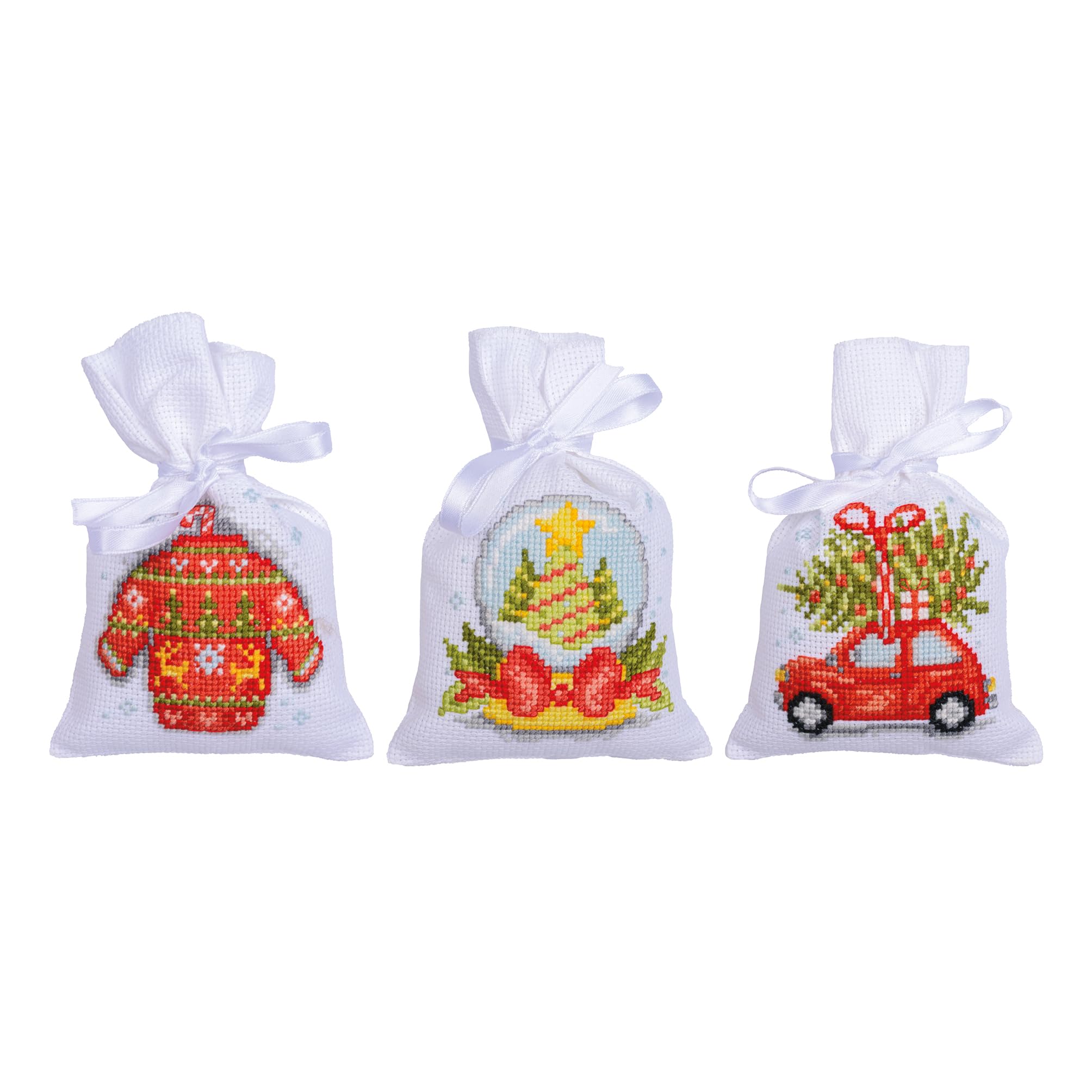 Vervaco Kit Sachet Noël typique lot of 3