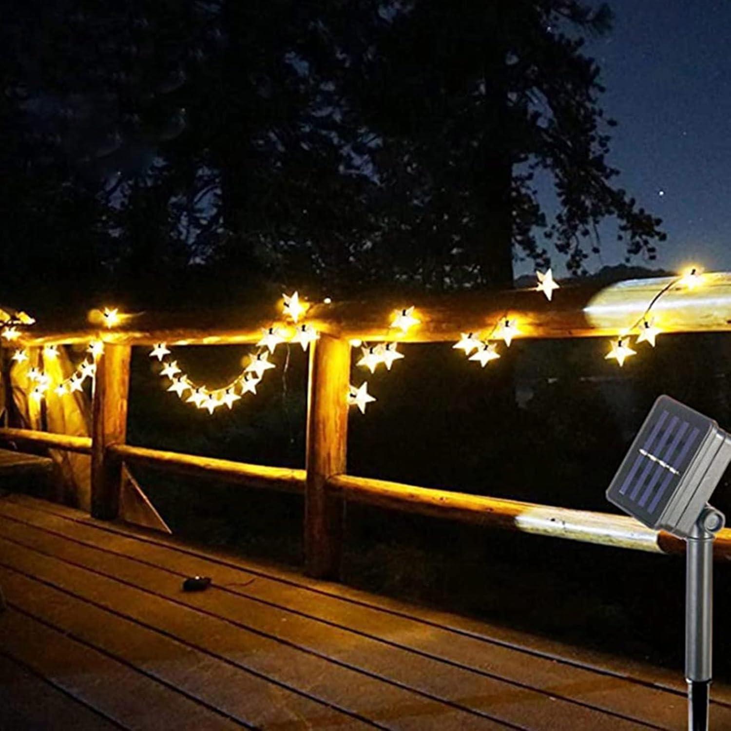 5m 20LEDs SolarsternLichterketten, wasserdichte Dekorationen für den