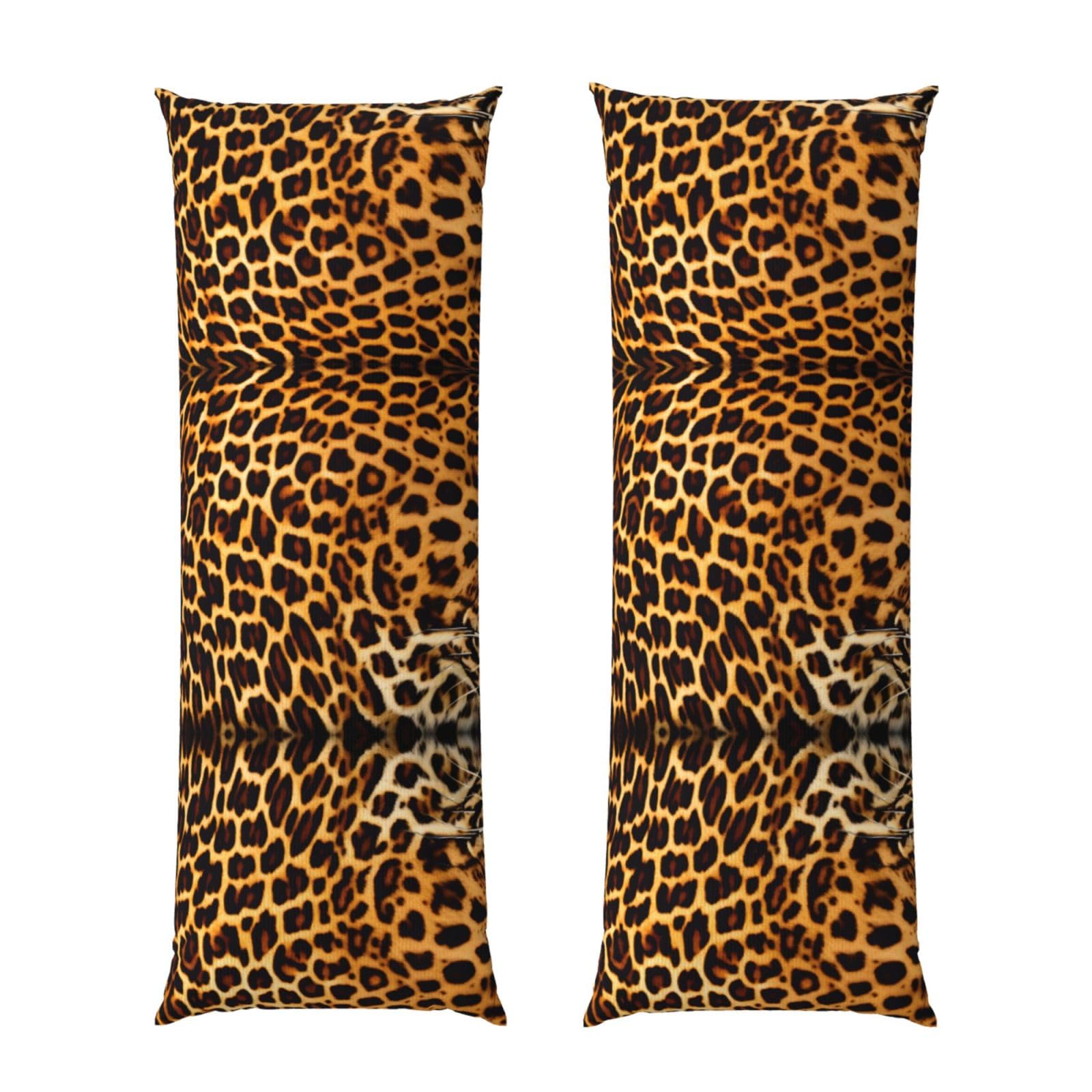 Stripes on leopards Body Pillowcase 20x60-Ultra Soft Plush Long Pillow Cover with Hidden Zip for Sleeping