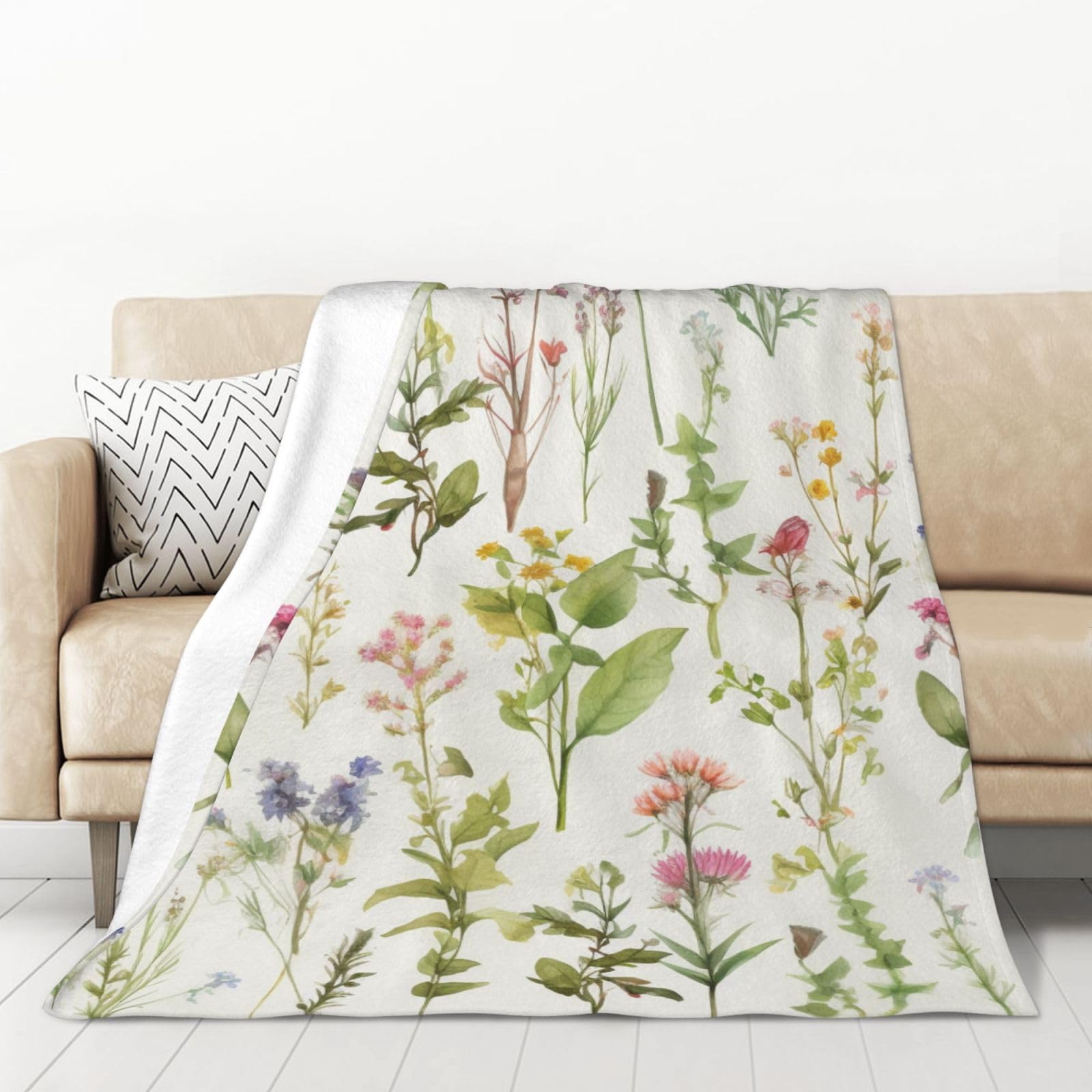 Couverture douce en flanelle 320g avec traitement anti-boulochage durable