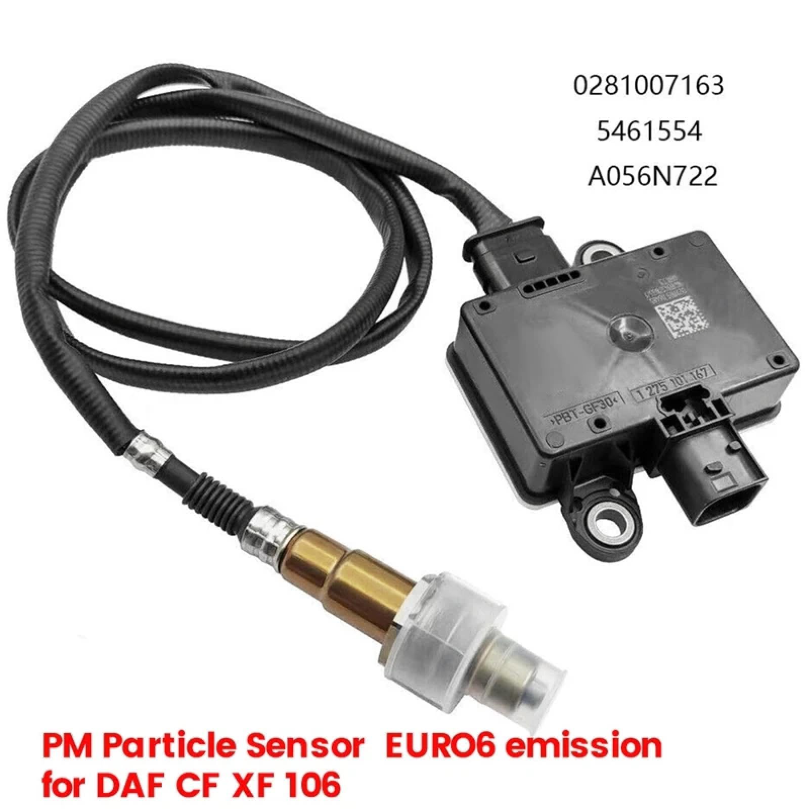 Sensor de partículas 0281007163 5461554 A056N722 para DAF CF Xf 106 2185906 2121308 Sensor de partículas de Escape