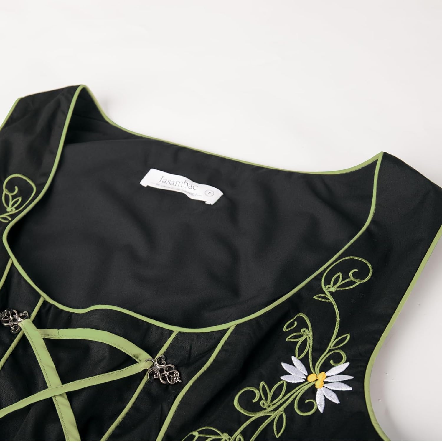 JASAMBAC Dirndl Dresses Women, 3 Piece Oktoberfest Costumes, German Bavarian Dress for Halloween Carnival - Image 8