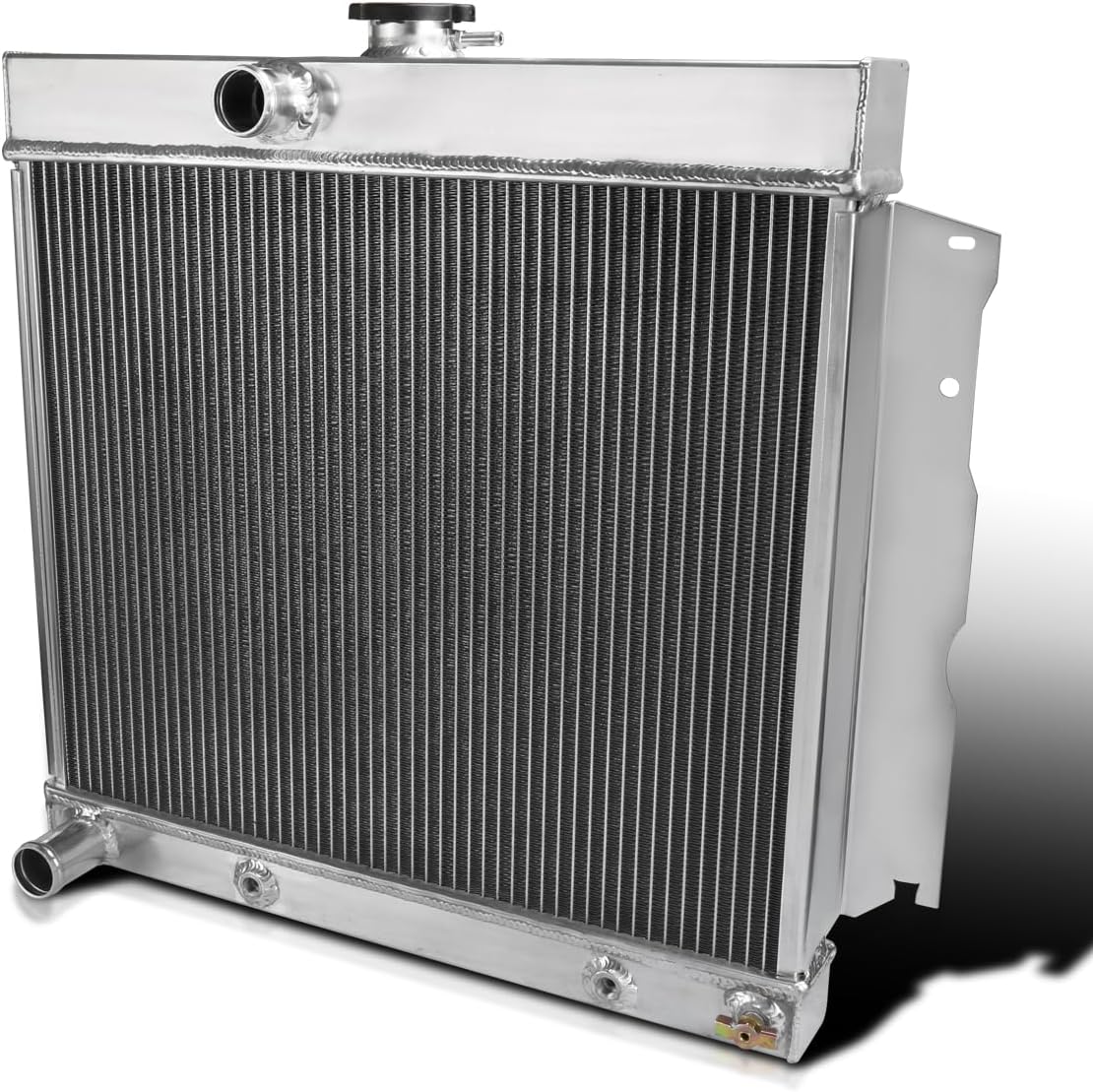 SPEC-D TUNING 3 Row Core Aluminum Racing Radiator Compatible with 1966-1969 Dodge Charger, Dart