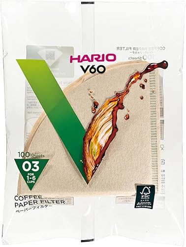 Vista 17 de Filtro de papel para café Hario V60, tamaño 02, blanco, caja de 40
