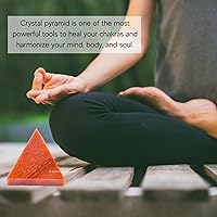 Vista 315 de Amazing Gemstone Amethyst Pyramid Crystal Healing Stones - 2" Great Pyramid Figurine of Natural Stone Pyramid for Meditation, Reiki, Chakra