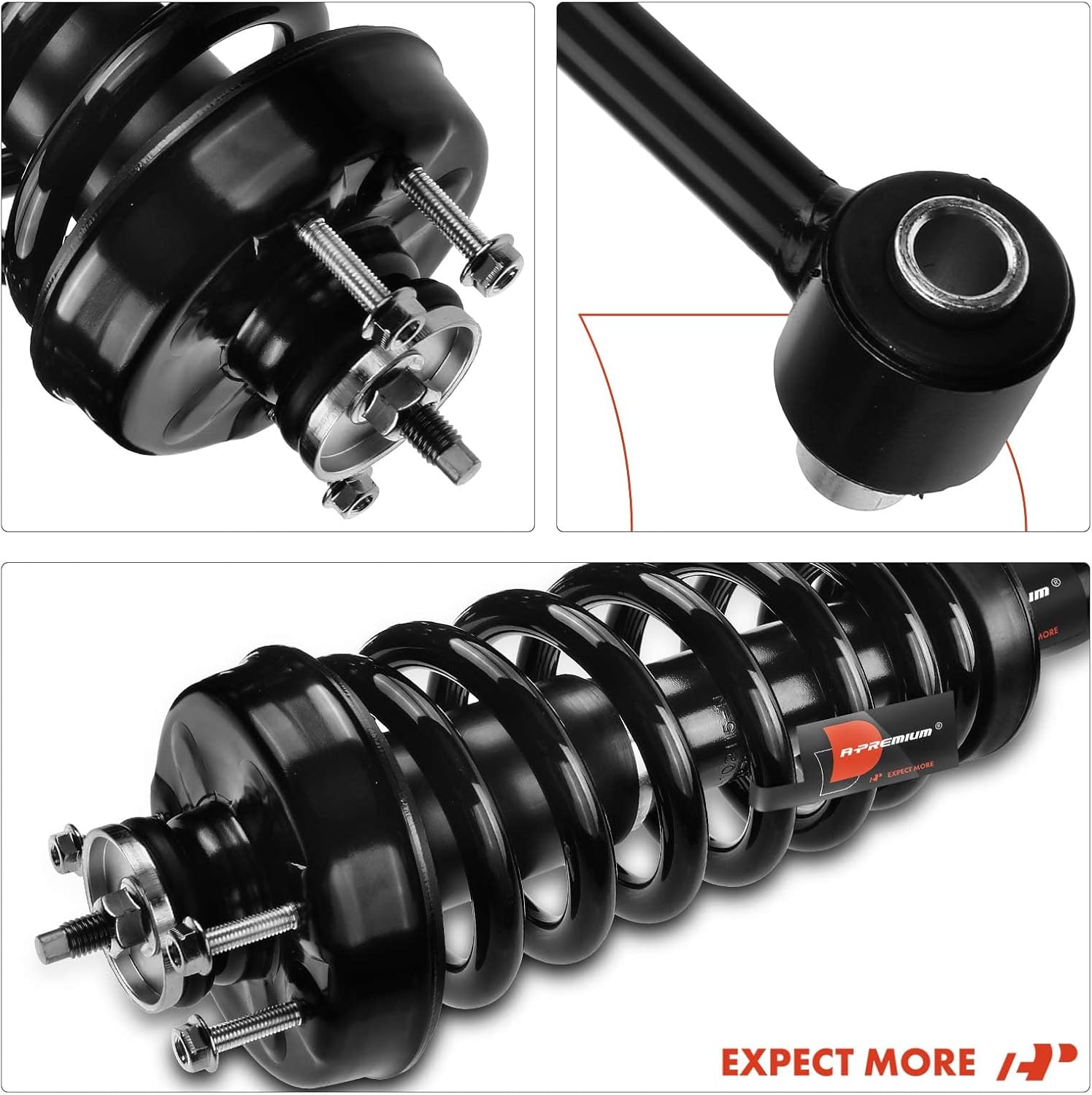 A-Premium Front Struts Compatible with Ford Explorer & Mercury Mountaineer, 2004-2005 - 2x Replacement Suspension Complete Strut Assembly Shock with Coil Spring