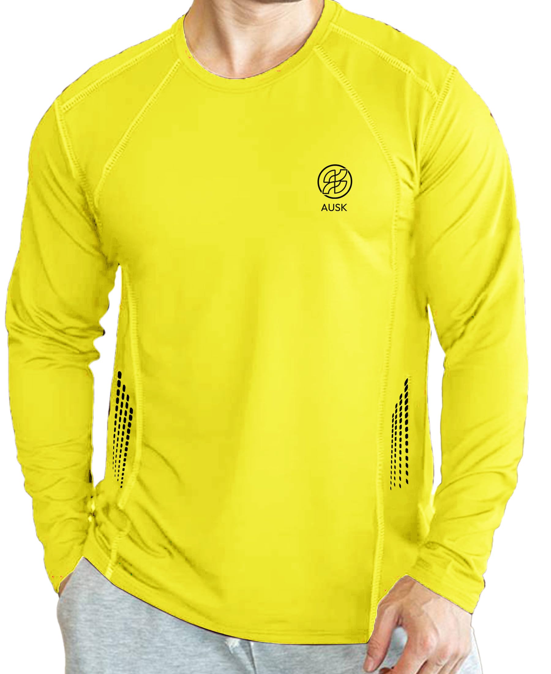 AUSK Men Tshirt || Mens Full Sleeve Sports Regular Fit T-Shirts (Color-)