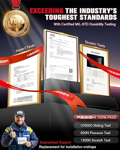 Miniatura 8 de ASZSK Protector de pantalla para Benz Clase C 2024 2023 2022, película protectora de vidrio templado de 11.9 pulgadas compatible con Mercedes Benz