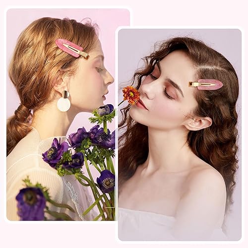 Vista 47 de KesaPlan 12 pinzas para el cabello sin doblar, con purpurina plateada, sin arrugas, pinzas para el cabello para peinar, pasador de pelo plano sin