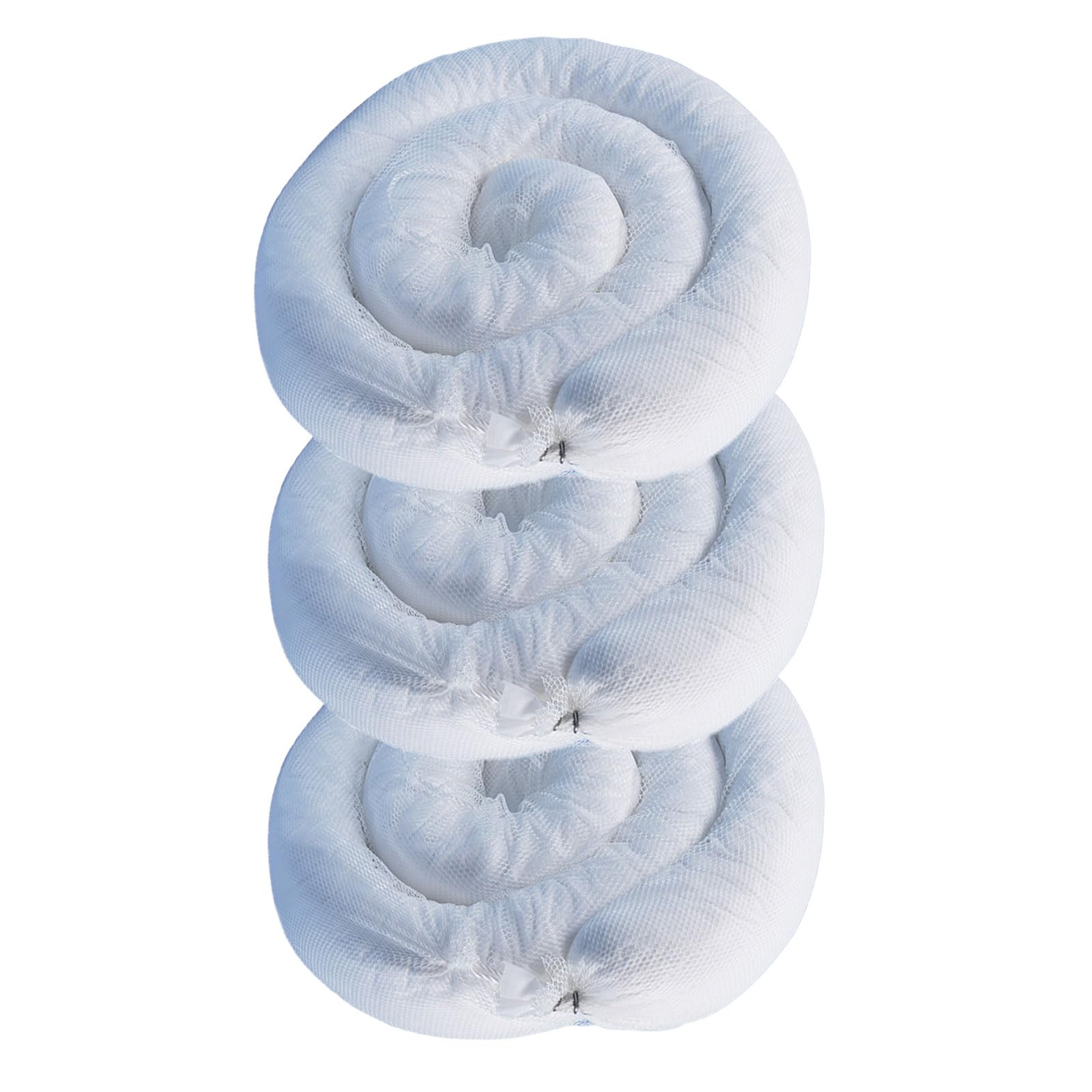 Calza Assorbente Solo Olio Assorbimento Fino 27 Litri per Calza Kit di Fuoriuscita per Olio Gasolio Carburanti e Fluidi a Base di Idrocarburi Respinge L'acqua(Size:Pack of 3,Color:Bianco)