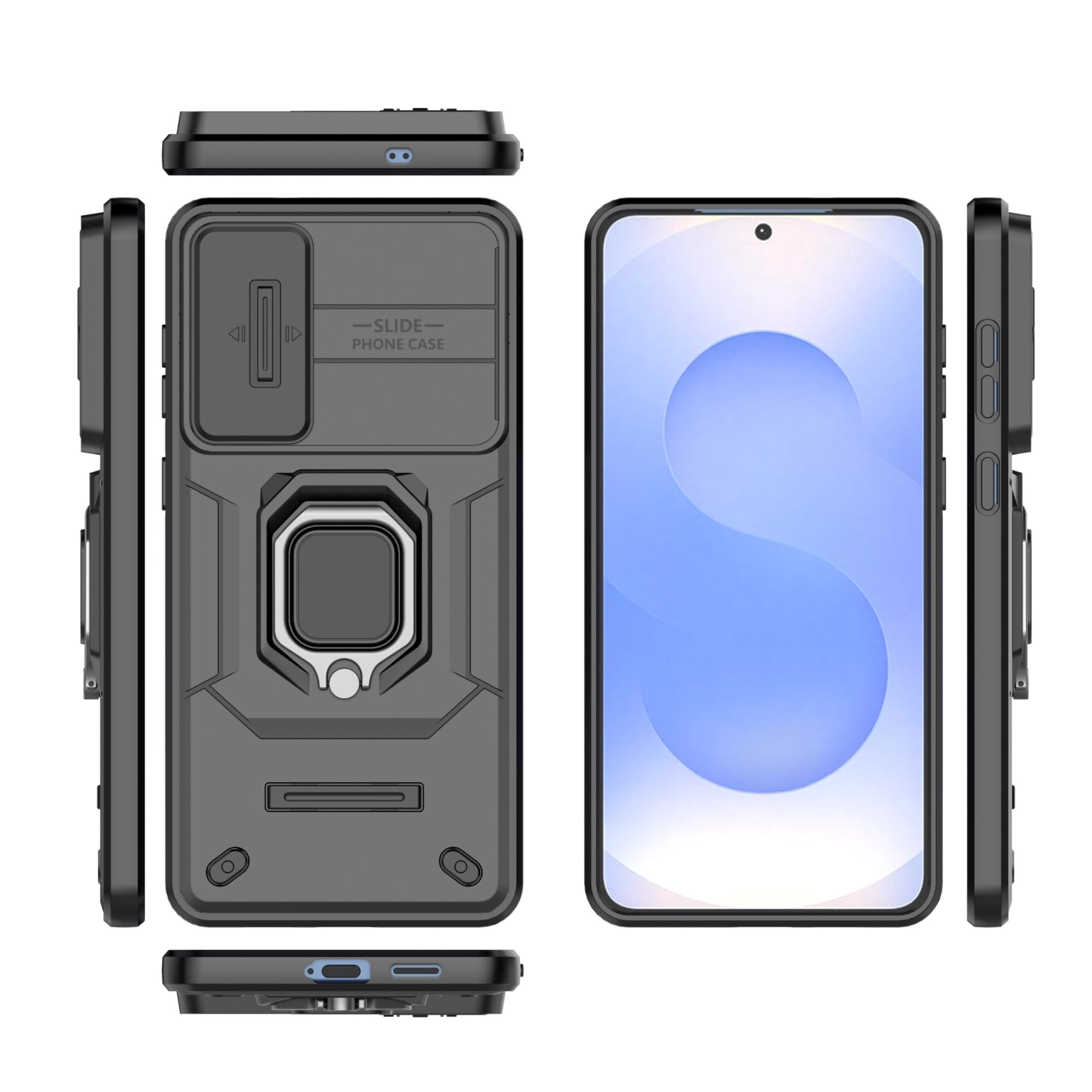 Coque Samsung S25 Edge antichoc en PC et TPU avec support vidéo - 8