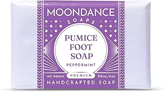 MoonDance Soaps & Sundries Soapsations Foot Scrub Soap - Handmade Pumice Soap with Tea Tree and Peppermint Essential Oils